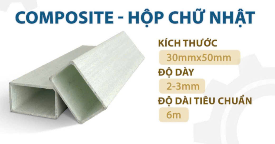 Hộp Nhựa Composite 30x50x3ly